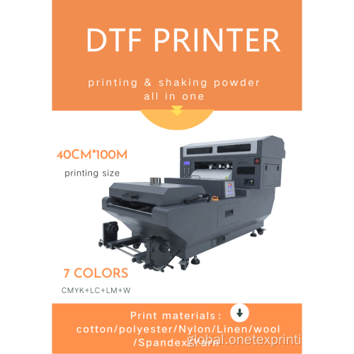 China New printing and shaking powder best dtf printer machine dtf inkjet printer 40cm for clothes Supplier